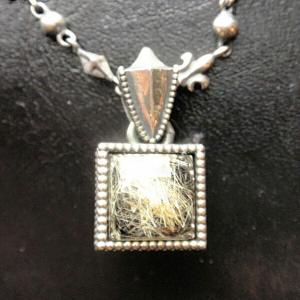 アンモライト ペンダントトップ シルバー 化石 アンモナイト 天然石