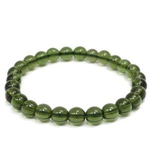 貴重 モルダバイト 12mm 高品質 ブレスレット 18cm メンズ M