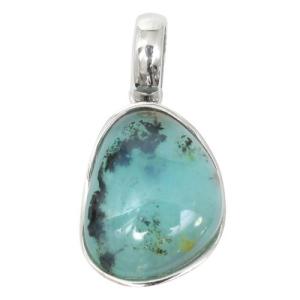 ブルーオパール ペンダントトップ シルバー 雫型 天然石