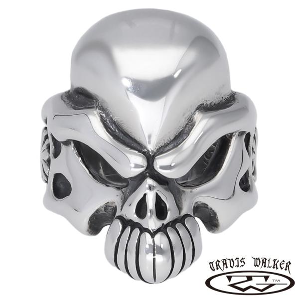 TRAVIS WALKER トラヴィスワーカー デーモン スカル リング 指輪 メンズリング シルバ...