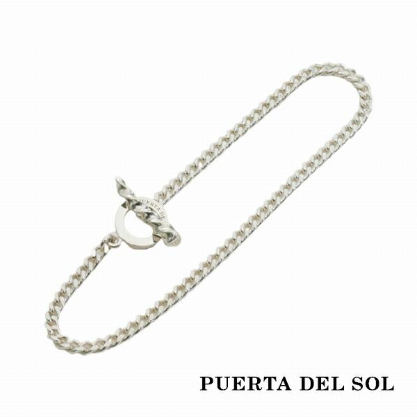 PUERTA DEL SOL インパラホーン Tバー チェーン ブレスレット シルバー950 ユニセ...