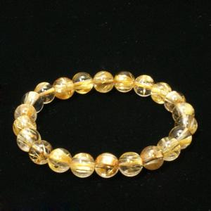極満針 銅・金針ルチルクォーツ10.5ｍｍ玉ブレスレット　　190312909 極満針 銅・金針ルチルクォーツ10.5mm玉ブレスレット190312909