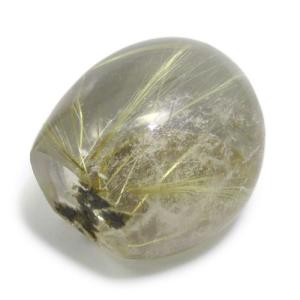 ルチルクォーツ 入り ガーデンクォーツ 磨き原石 103g 原石 磨き