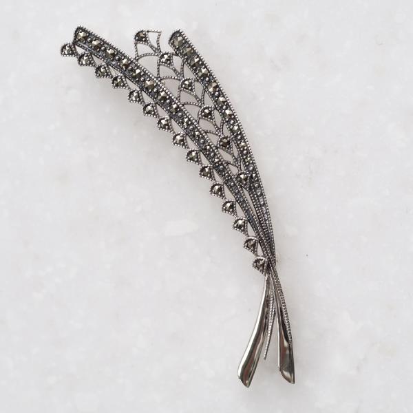 ROKUZAN マーカサイト ブローチ ペンダントトップ (チェーンなし) ネックレス ペンダント ...