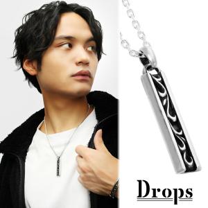 DROPS スクエア フレーム シルバー ネックレス ペンダント ペンダント