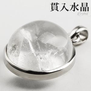 貫入水晶 シルバー ペンダントトップ オーバル クォーツインクォーツ