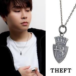 THEFT セフト エンブレム モチーフ ネックレス ペンダント ペンダントトップ ペンダントチャーム シルバー EMBLEM NECKLACE シールド ビンテージ｜ginnokura