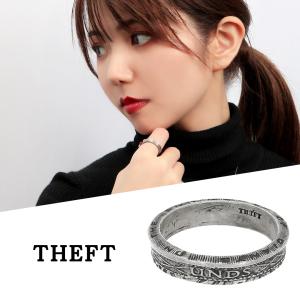 THEFT（セフト） ピラミッド スタッズ リング 指輪 9〜19号 シルバー
