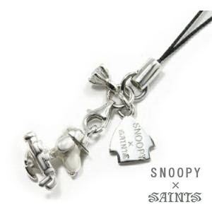 スヌーピー ゴルフ ストラップ ブランド SNOOPY×SAINTS 公式 グッズ アクセサリー プレゼント シルバー 携帯 スマホ チャーム｜ginnokura