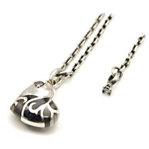 ハート ネックレス メンズ シルバー フルール ド リス ブランド