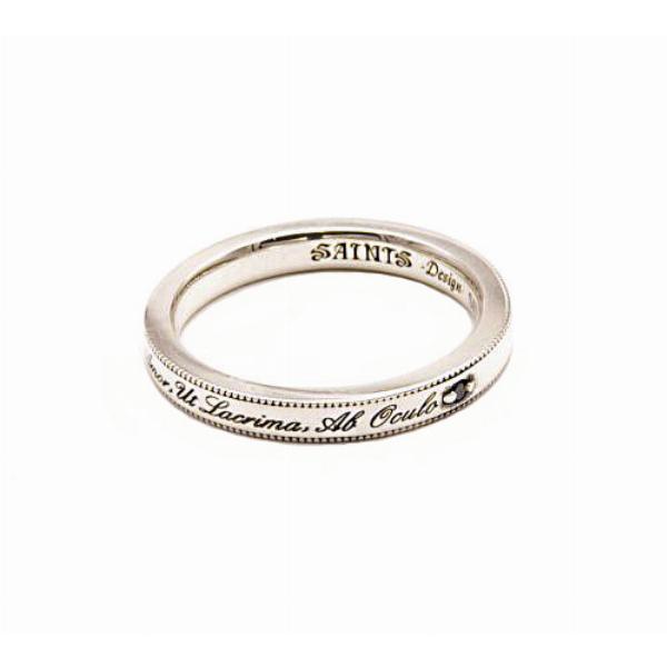 SAINTS セインツ リング 指輪 ブラックダイヤモンドメッセージ シルバー925 ブランド メン...
