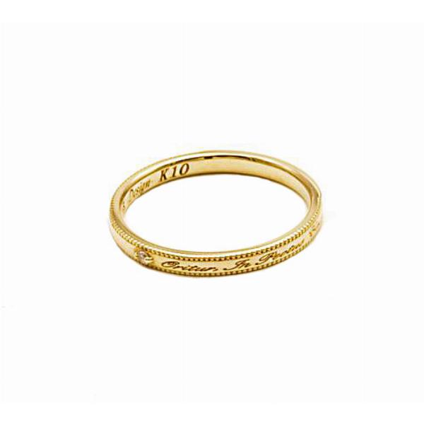 SAINTS セインツ リング 指輪 ダイヤモンドメッセージ ゴールド 10金 K10 ブランド メ...