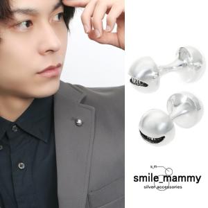 オニキス マザーオブパール スクエア シルバー カフスボタン カフス