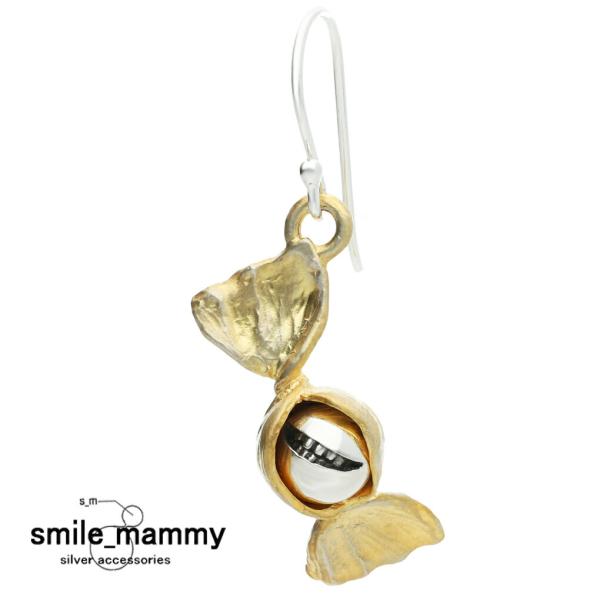 smile_mammy スマイル キャンディ ゴールド ピアス 1P 片耳用 シルバー 925 K2...