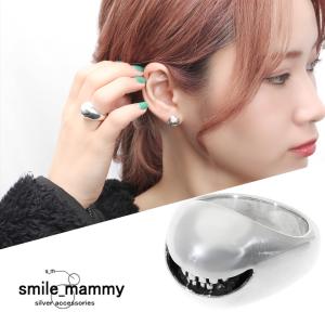 KOMI Designs コミ ぐるっとスマイル 925 シルバー リング smile_mammy スマイルボール 鎖 リング 指輪 13～22号 シルバー925