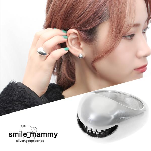 smile_mammy スマイル リング 指輪 5〜18号 シルバー925 ドームリング シグネット...