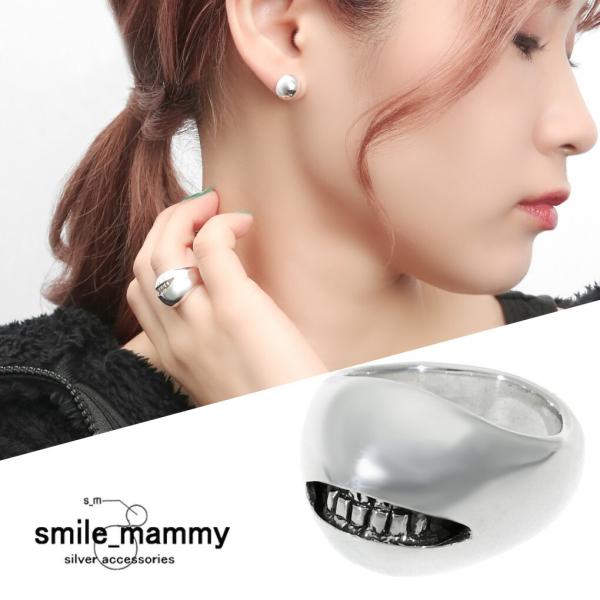 smile_mammy アンチ スマイル リング 指輪 5〜18号 シルバー925 ドームリング シ...
