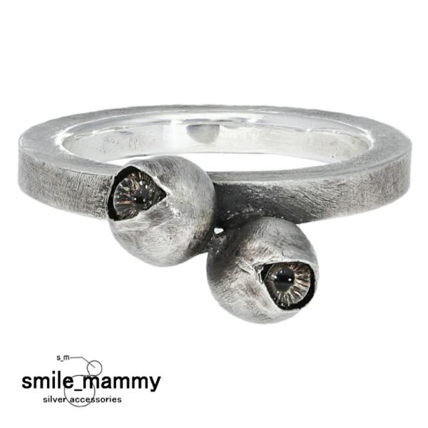 smile_mammy stare ボール リング 指輪 1〜18号 シルバー 925 目 目玉 追...