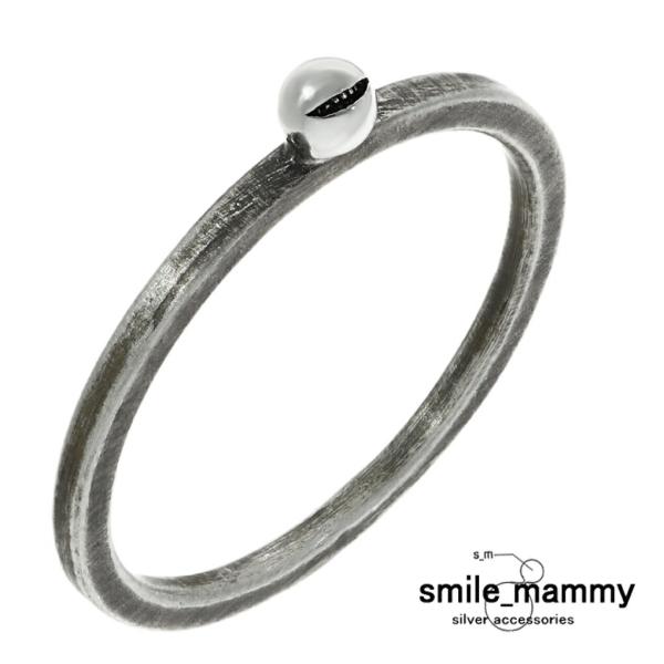 smile_mammy スマイルボール nano リング 指輪 1〜9号 シルバー 925 丸 玉 ...