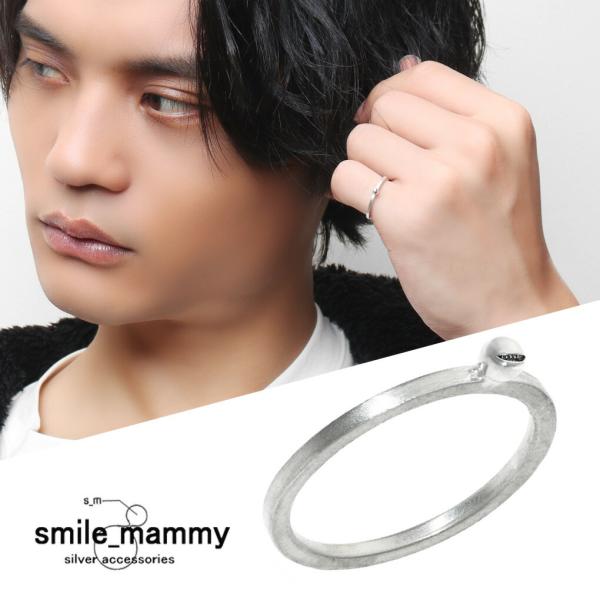 smile_mammy スマイルボール pico 正面向き リング 指輪 1〜9号 シルバー925 ...