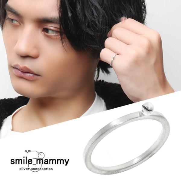 smile_mammy スマイルボール pico 左前向き リング 指輪 1〜9号 シルバー925 ...