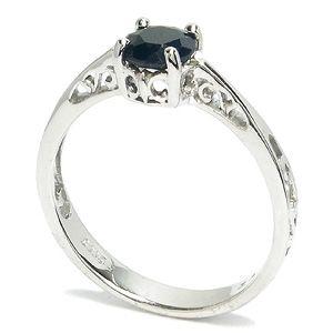 サファイア リング レディース シルバー プラチナコート 8-14号 指輪