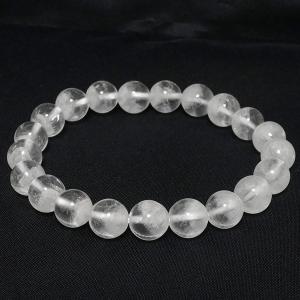 ホワイトファントムクォーツ ブレスレット 高品質 12.6mm 19cm 天然石