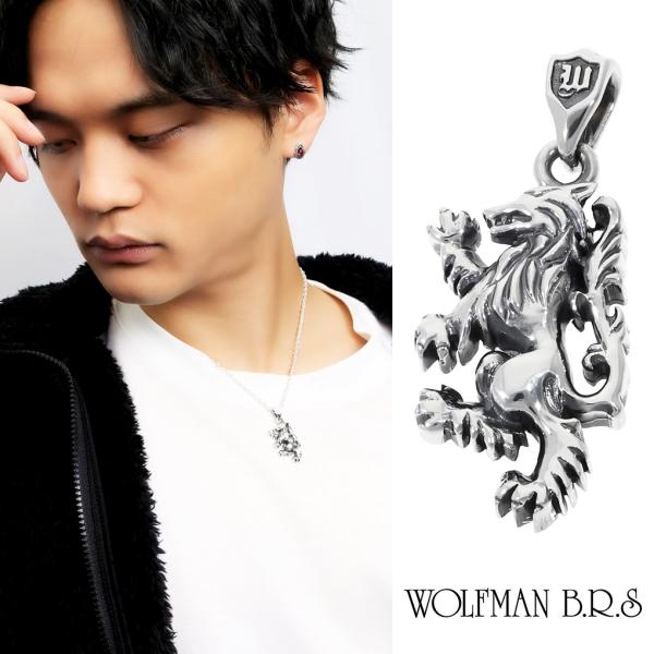 ウルフマン BRS ブラザー ウルフ スモール シルバー ペンダントトップ チェーンなし ブランド ...