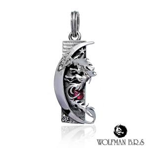 WOLFMAN B.R.S（ウルフマンBRS） ネックレス トリプルスターウルフ