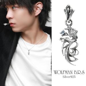 WOLFMAN B.R.S（ウルフマンBRS） ネックレス トリプルスターウルフ