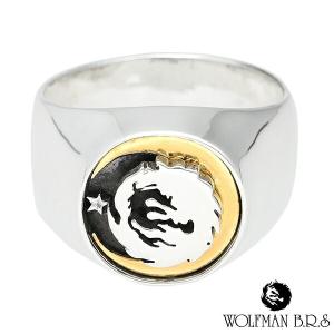 シルバーリング メンズ ブルーダイヤモンド サークル フレア 15-19号