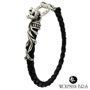 GIGOR（ジゴロウ） クリプト シルバー レザー ブレスレット 15cm〜23cm