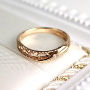 選べる3カラー K18 ゴールド 透かし シロツメクサ 花冠 リング 7〜11号