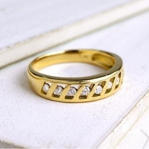 K18 PT900 ダイヤモンド クロス ピンクゴールド リング 指輪 18金 18k