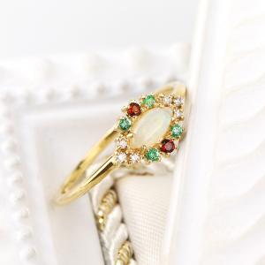 K18 大粒 シトリン リング 指輪 エメラルド ダイヤモンド 天然石 18金