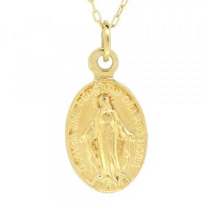 18金 18mm プレーン 不思議のメダイ 奇跡のメダイユ フランス製