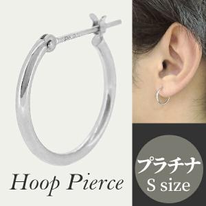 Jewel closet by L&Co. ピアス Pt900 フープ ピアス 1mm幅×13mm メンズ