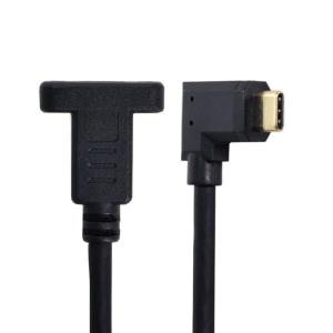 Cablecc USB-C USB 3.1 Type C オス-メス 延長データケーブル 90度 左&右角度 30cm｜ginowan