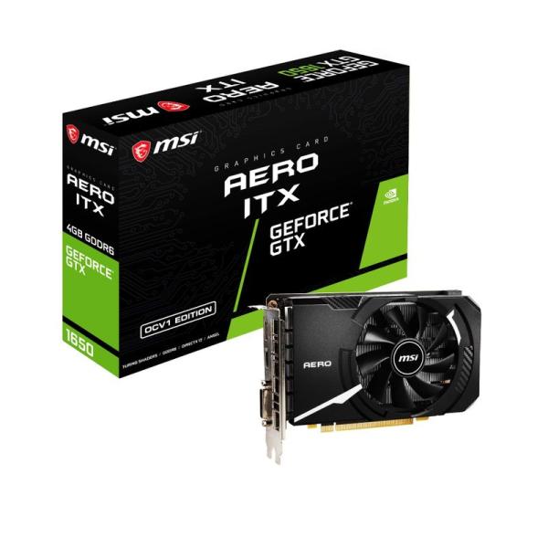 MSI GeForce GTX 1650 D6 AERO ITX OCV1 グラフィックスボード V...