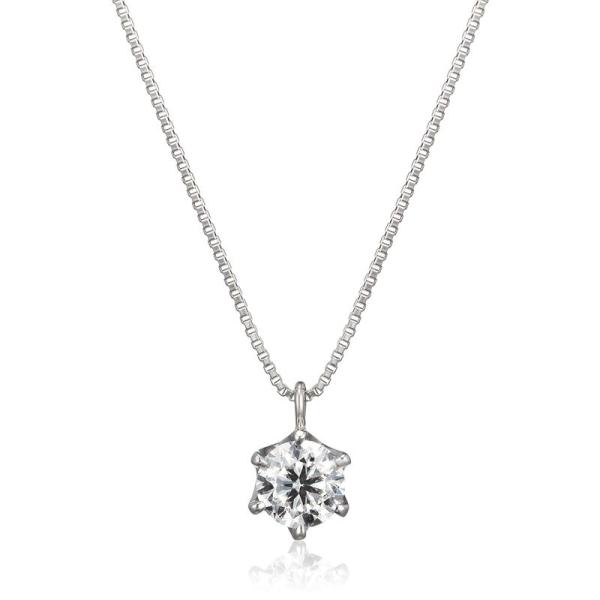 ディーコレクション D-COLLECTION プラチナ ダイヤモンド 0.3ct ネックレス(鑑定書...