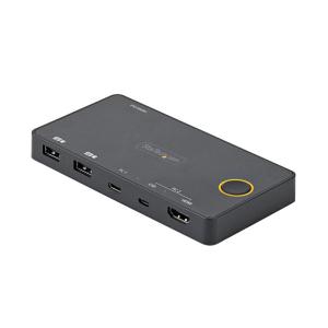 StarTech.com 2ポートKVMスイッチ/USB-A + HDMI & USB-Cスイッチャー/4K60Hz HDMI 2.0シング｜ginowan