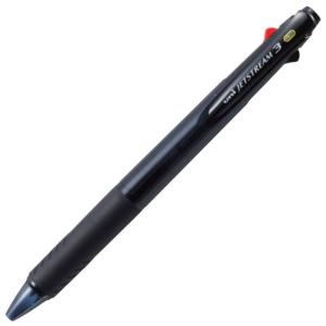 三菱鉛筆 3色ボールペン ジェットストリーム 0.38 SXE340038T.24 透明ブラック｜ginowan