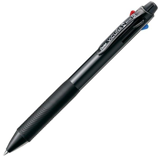 ぺんてる 4色ボールペン ビクーニャ0.5mm BXC45A ブラック