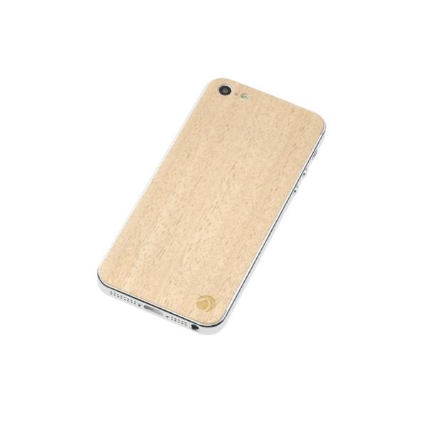 Deff WOODEN PLATE for iPhone5 色（木の種類）：桐表裏セット