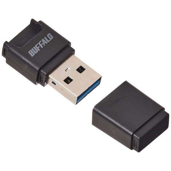 BUFFALO USB3.0 microSD専用コンパクトカードリーダー ブラック BSCRM100...