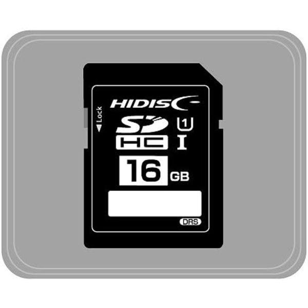 HIDISC SDHCカード 16GB CLASS10 UHS-1対応 データ復旧サービス付 プラケ...