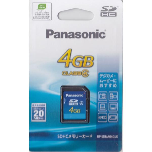 SDHCメモリーカード パナソニック 4GB RP-SDNA04GJK