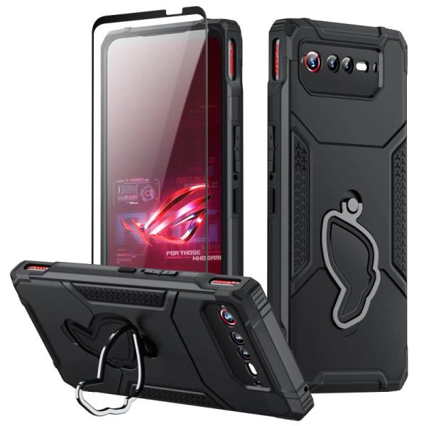 ROG Phone 6 ケース ROG Phone 6 Pro ケース 全身保護 頑丈なキックスタン...