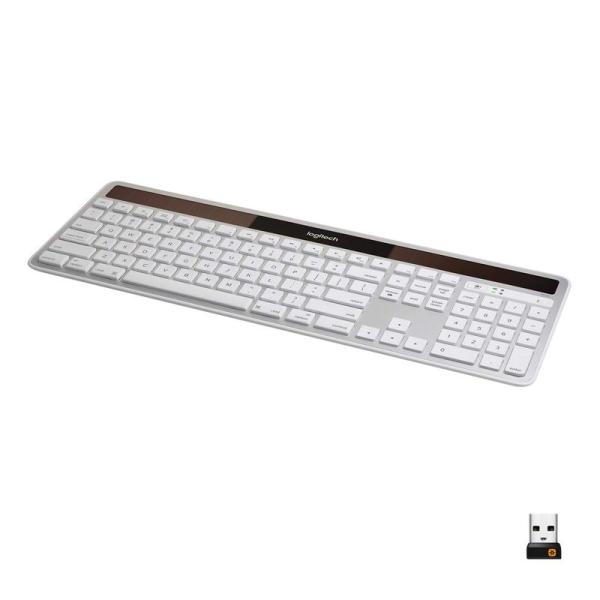Logitech ワイヤレス ソーラー 英語 キーボード K750 for Mac - Silver...