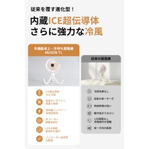携帯扇風機 急速充電 大風量 瞬間冷却 ベビー...の詳細画像3